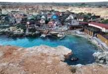 set cinematografico popeye, malta